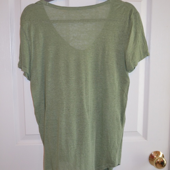 Linen V-Neck Tee - Picture 3 of 3